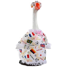 Fußball-Veranda-Gänse-Kleidungsset, Kleid-Dekoration,-Weiß