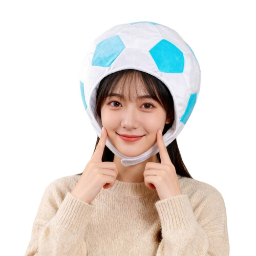 Soccer Shape Headgear Cap Light Weight Breathable Cotton