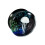 Premium Glass Ear Stretchers with Jellyfish Pattern-6 8mm 1