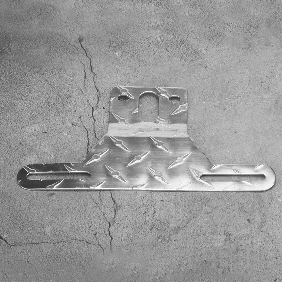 Aluminium Truck & Trailer License Plate Mount Support Bracket Silver/Light 8441393758017