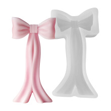 Bowknot Shaped Silicone Candle Molds Food Grade Silicone For