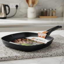 SQ Professional Ultimate Carbon Steel Grill Pan 28cm