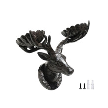 Wandhalterung aus Metall, Eisen, Wandkerzenhalter,-Hirschkopf