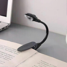 (A2, Grey) USB Rechargeable Reading Book Light With Detachable Flexible Clip Portable Lamp Kindle eBook Readers Night Light