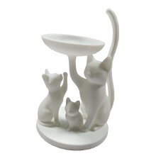 Cats Inspires Organiser Jewelry Tray Great For Vanity-White