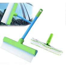 (Green White) Alisanda Recyclable Silicone Window Squeegee Kit,Window Squeegee Cleaner Kit