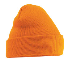 (One Size, Orange) Beechfield Soft Feel Knitted Winter Hat