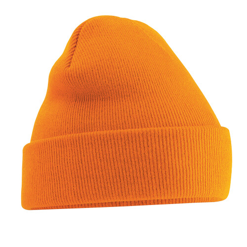 (One Size, Orange) Beechfield Soft Feel Knitted Winter Hat