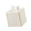 Elegant Square Leather Tissue Box Holder For Home Office-White 1