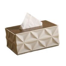 Decoratieve houten hoes tissuedoosdispenser, perfect voor-Wit