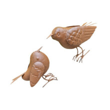 2 Stuks Metalen Vogels Tuin Standbeeld Decoratieve Ornament