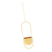 Metal Hanging Flower Pot Versatile Iron Hanging Basket-gold