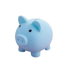 (Blue) Creative Piggy piggy bank cartoon card Piggy piggy bank