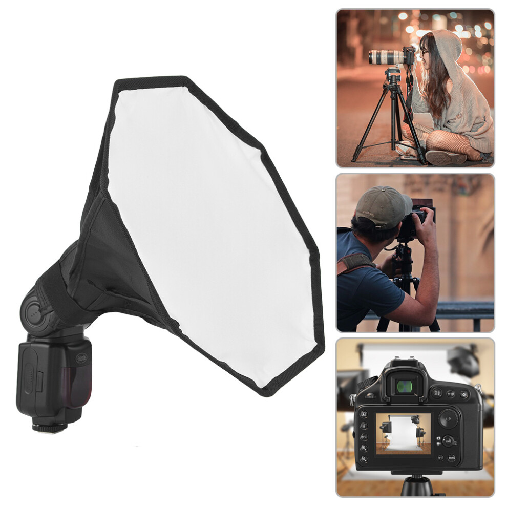 Universal 30Cm Flash Softbox Diffuser For Speedlight Easy Setup & Lightweight 7901393758970