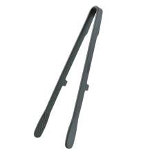 Hygienic 1 Piece Silicone Tongs Ideal For Baking Grilling-Grey
