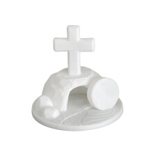 Figurine imprimée en 3D du tombeau du Crucifix, décoration-Blanc