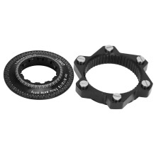 Black Alu Centre-Lock 6-Bolt Disc Adapter 52x18mm