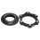 Black Alu Centre-Lock 6-Bolt Disc Adapter 52x18mm 1