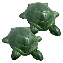 2 leuke toiletboutbeschermers van hars, perfect voor