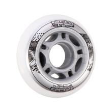 Witte PU skatewielen, 70x24mm, 82A, set van 4