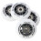 PU 70x24 82A Witte Wielen & ABEC-9 Lagers Set 1