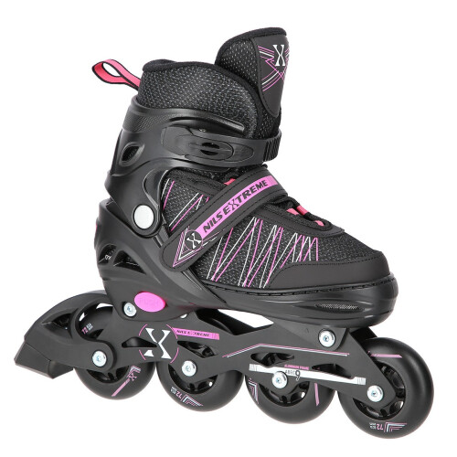 2-in-1 Inline- & Schlittschuhe, Schwarz/Pink, Größe S (31-34)
