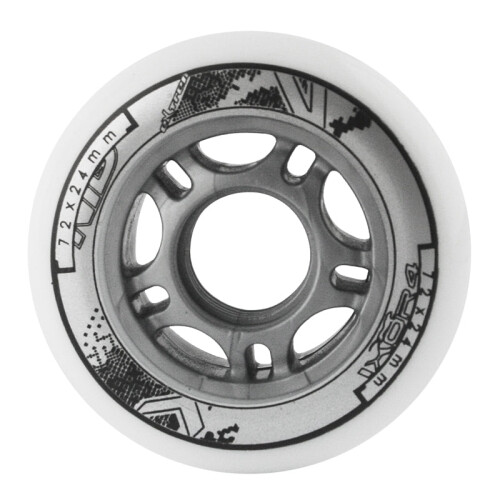 Skateboardwielen 72x24mm 82A Wit (set van 4)