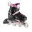 4-in-1 Pink LED Inline/Ice Skates, Size S (31-34) 1