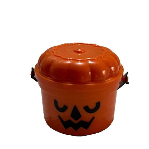 (Orange 3) Spooky Mini Boo Bucket Figurines, Ultimate Throwback Horror Decoration