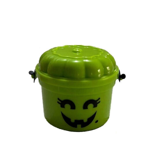 (Green) Spooky Mini Boo Bucket Figurines, Ultimate Throwback Horror Decoration