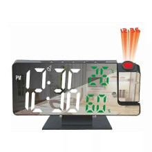(White) LED Digital Smart Alarm Clock Watch Table Electronic Desktop Clocks USB Wake Up Clock Bedroom Bedside Clock Snooze Function