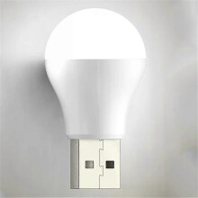 (A3, C WHITE) USB LED Light Bulb Portable Camping Light 5V Power Book Light Mini Light Bulb Student Study Table Lamp Outdoor Fishing Lighting