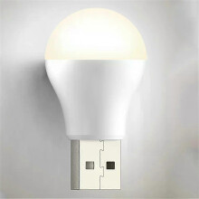 (A2, C WARM) USB LED Light Bulb Portable Camping Light 5V Power Book Light Mini Light Bulb Student Study Table Lamp Outdoor Fishing Lighting