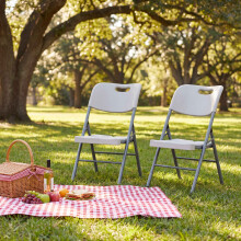 (2) Home Vida Set of Folding Garden Outdoor Chairs