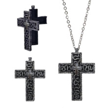 Squids Necklace Game,necklace with secret compartment,Cross Pendant Necklace