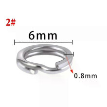 (A5, 7mm  50pcs A Bag) 100 or 50 pcs Stainless Steel Split Ring Fishing Double Oval Split Ring Accessories For Carp Fishing Hook Snap Lure Swivel