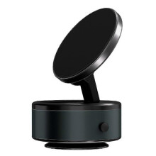 (Cyan) Electric Vacuum Magnetic Suction Car Phone Mount 360 Rotation Holder