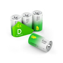 D Batteries Pack of 4 LR20 Batteries 1.5V