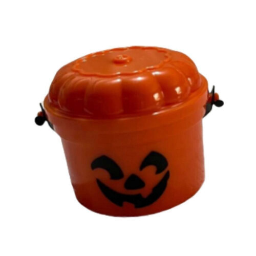 (Orange 1) Spooky Mini Boo Bucket Figurines, Ultimate Throwback Horror Decoration