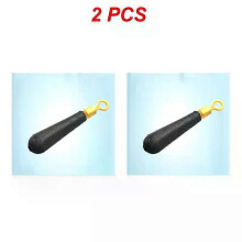 (A6, Style B 2pcs) 1~10PCS Fishing Float Rest Connect 360 Degree Freely Rotating Swivels Copper B Shape Ring Silicone Seat Fishing Tools