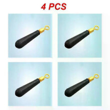(A10, Style C 4pcs) 1~10PCS Fishing Float Rest Connect 360 Degree Freely Rotating Swivels Copper B Shape Ring Silicone Seat Fishing Tools