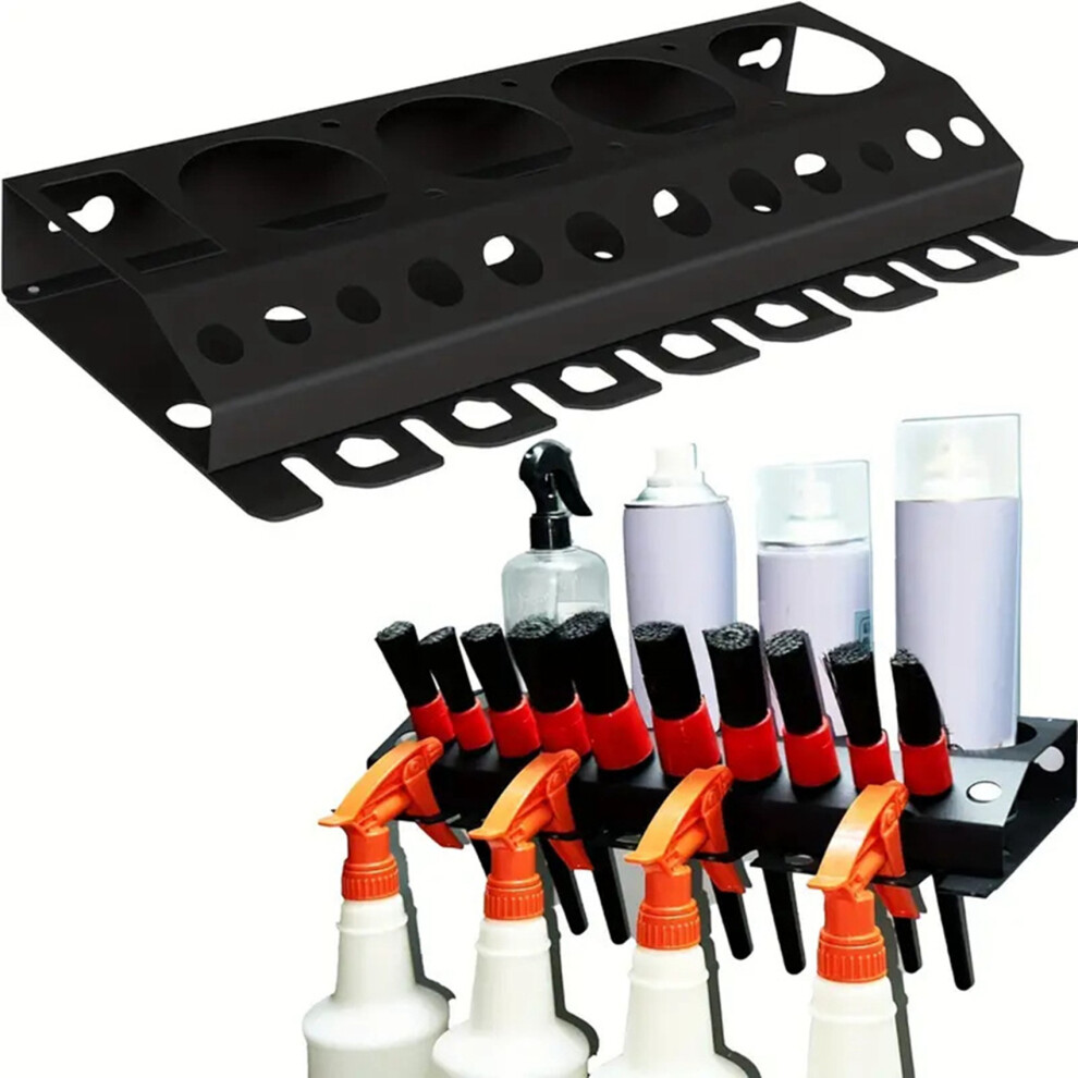 2X Bottle Storage Rack - Detailing Brush And Spray-Bottle Organizer, Air Tool Holder For Garage, Workshop And Car Wash 6031416223992