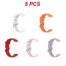 (A4, 5pcs) Strap Bracelet Dustproof 16mm 5.5-8.7 Inches Watch Strap Replacement Smart Wristband For Huawei Watch Fit Mini Skin-friendly