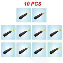 (A11, Style C 10pcs) 1~10PCS Fishing Float Rest Connect 360 Degree Freely Rotating Swivels Copper B Shape Ring Silicone Seat Fishing Tools