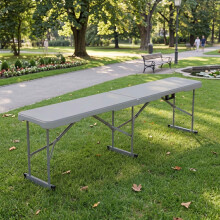 6ft Folding Bench Indoor Outdoor Picnic Garden Sports