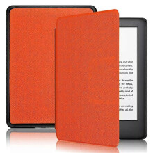 (Orange) For Kindle Paperwhite 6 12th 2024 Slim Durable PU Leather Cover Auto Wake/Sleep