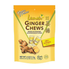 Prince Of Peace Ginger Chews, Lemon 4 Oz (Pack of 6)
