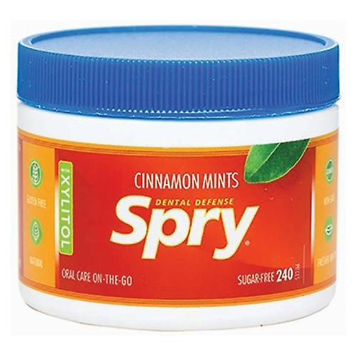 Xlear Inc Spry Mints 100% Xylitol, Cinnamon 240 Count (Pack of 4)