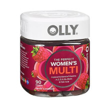Olly The Perfect Women's Multi, Blissful Berry 90 Gummies (Pack of 1)