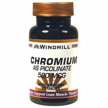 Windmill Health Chromium as Picolinate,500 mcg ,60 Tabs (Pack of 1)